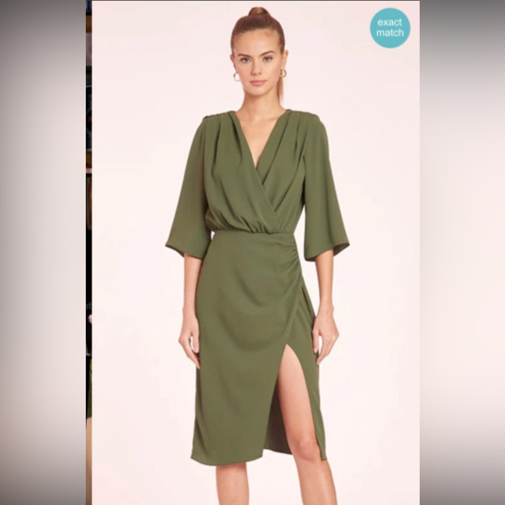 Amanda Uprichard Olive Melinda Dress